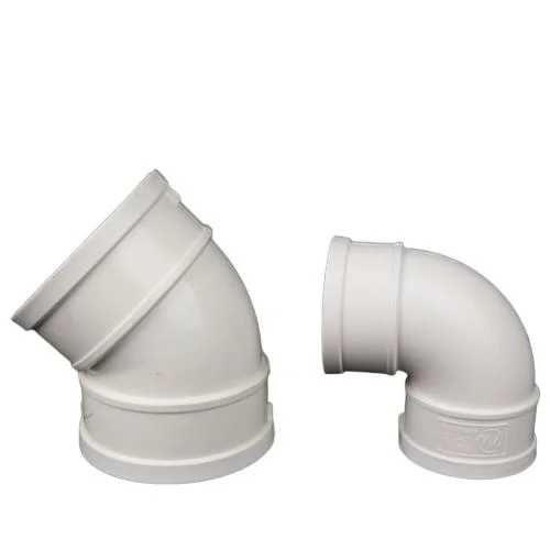 PVC Compression Drainage Pipe Fittings, Compression Drainage Elbows