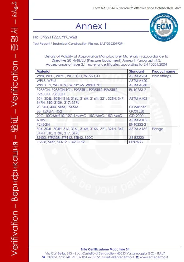 Stainless Steel Pipe Fittings: Welded Concentric Reducer (AS-No. NM0481102)