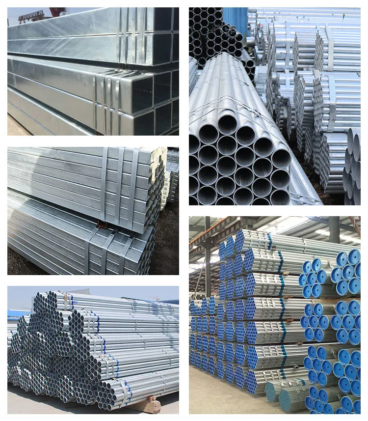 Ms Welded Steel ERW Q195/Q235 En10219/En10210 S235jr/S355jr Galvanized Round Steel Tube Pipe