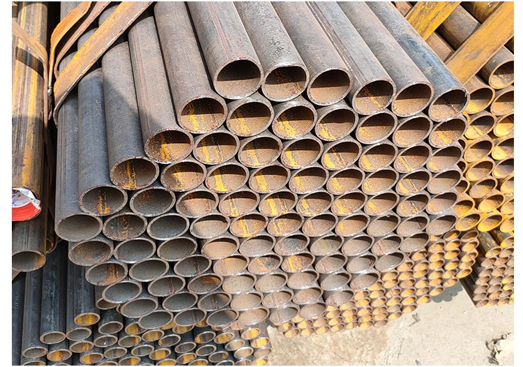 High Grade ASTM A53 Sch40 En 10219 ERW LSAW Welded Steel Straight Seam Pipe