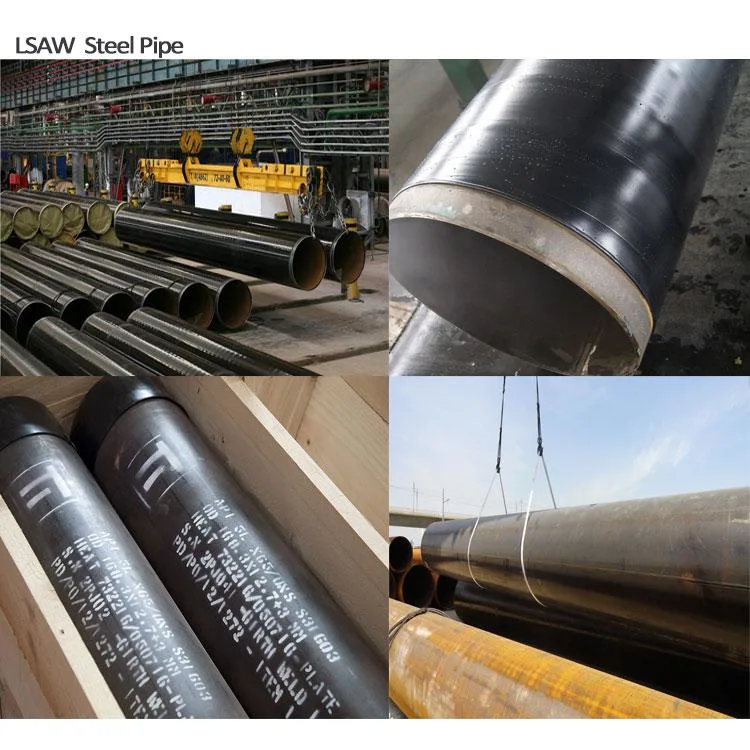 Jcoe LSAW Steel Pipe with Fbe/ 3lpe Ect Anticorrosion Surface for Under Water Pipeline Building