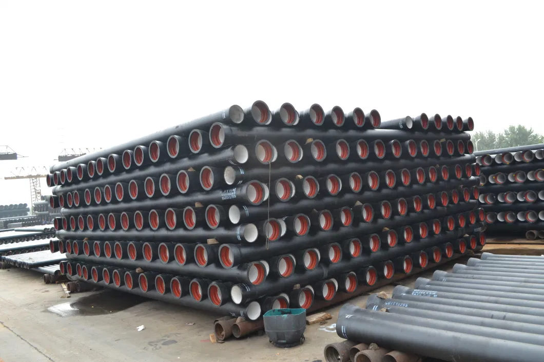 New Arrival Black Ductile Iron Pipe Cast Iron Di Pipe, 300mm, K7 K8 K9, Cement Coating Thickness, PCI Pipe