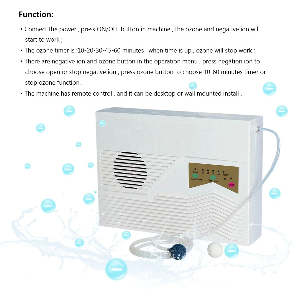 Multifunction Machine Water Purifier with Ozone Generator and Ionizer China Factory