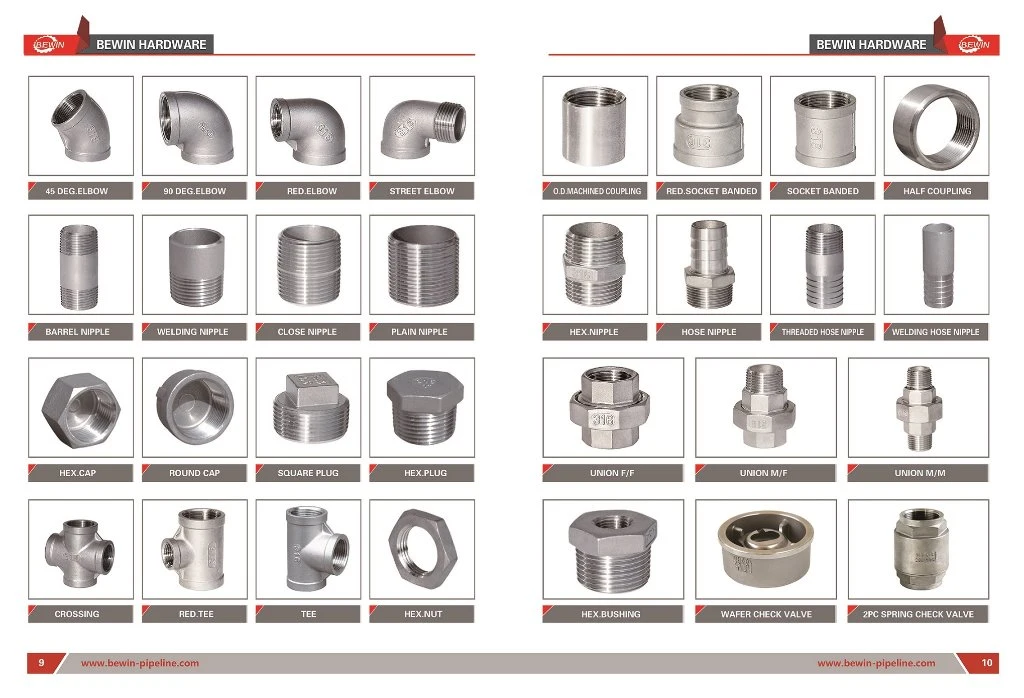 150lbs Stainless Steel NPT/Bsp/DIN Male Female Threaded Pipe Fittings