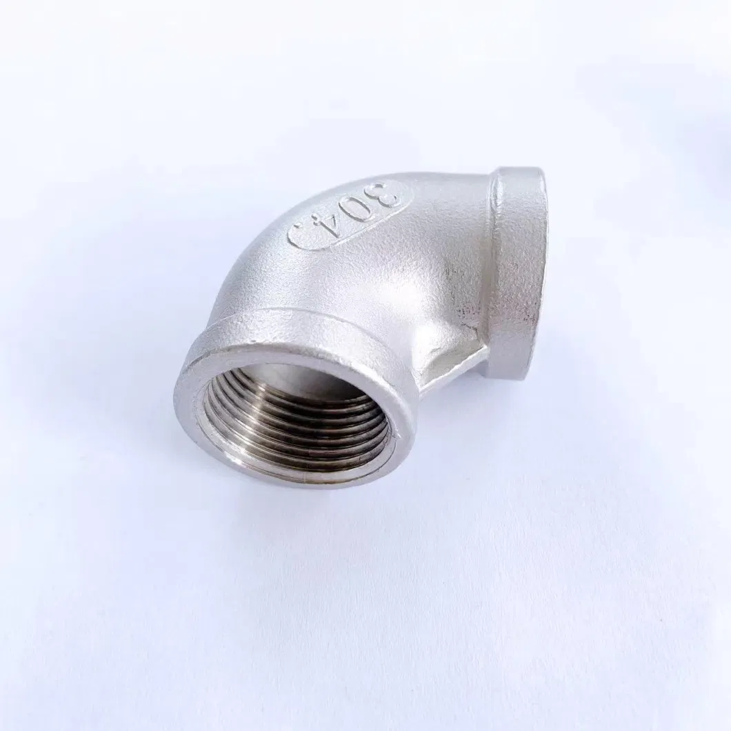 Connecting Water Pipe 201 Stainless Steel 90 Degree Elbows Female Thread