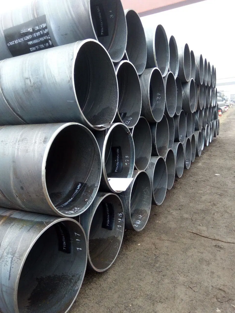 as Nes3678/9, Gr. 250/L15, Spiral Welded Pipe Steel Pipe for Marine, Piling