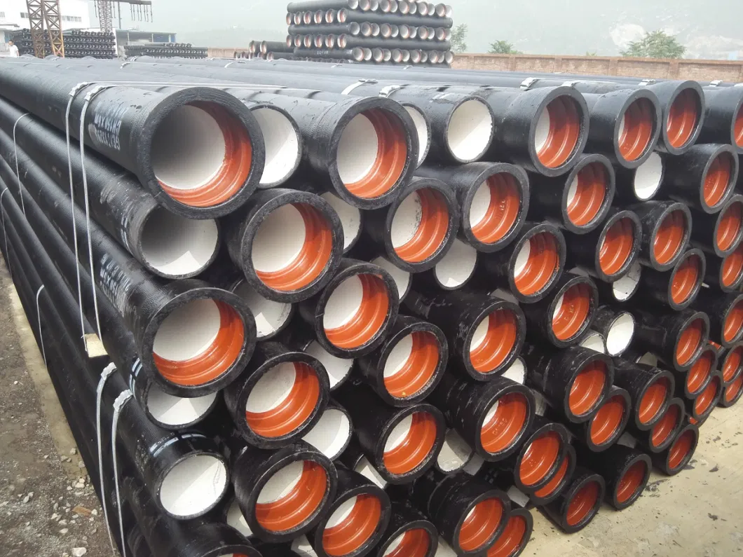 New Arrival Black Ductile Iron Pipe Cast Iron Di Pipe, 300mm, K7 K8 K9, Cement Coating Thickness, PCI Pipe