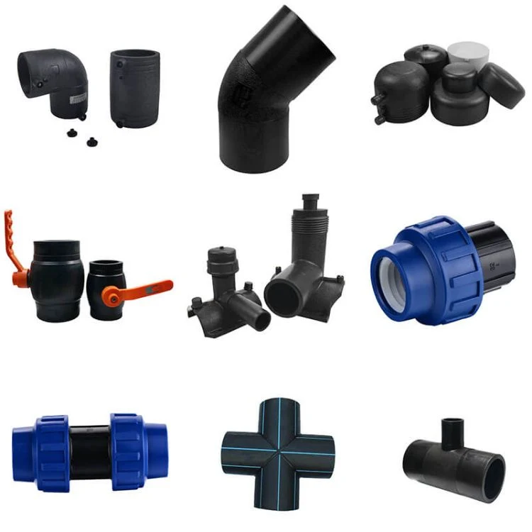 Blue Poly Pipe Fittings 50mm Blue Line Poly Pipe Tee Poly Pipe Adapter