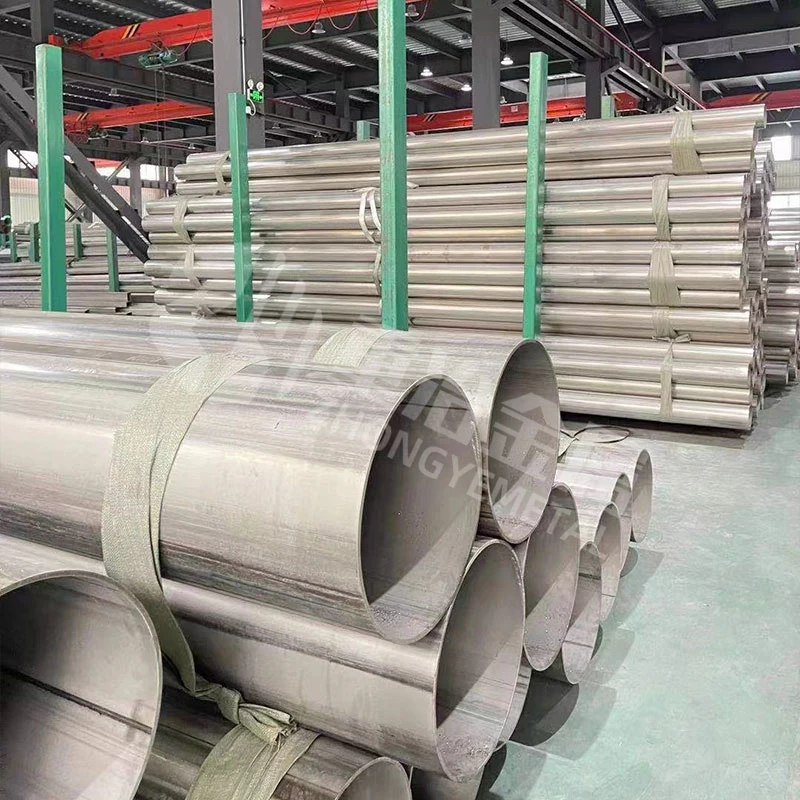 for Machinery-Manufacturing Welded Circular Pipe 304/316 Industrial Large-Diameter Stainless Steel Welded Tube