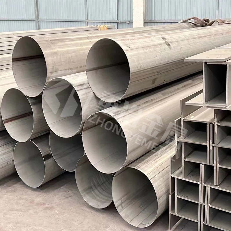 for Machinery-Manufacturing Welded Circular Pipe 304/316 Industrial Large-Diameter Stainless Steel Welded Tube