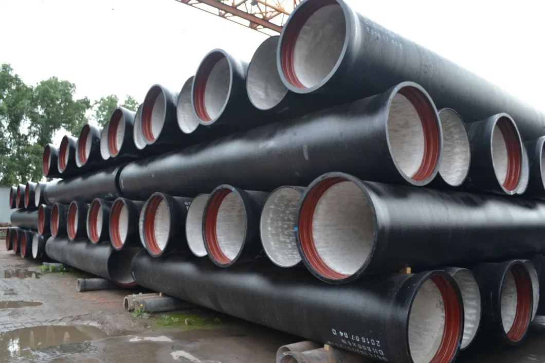 New Arrival Black Ductile Iron Pipe Cast Iron Di Pipe, 300mm, K7 K8 K9, Cement Coating Thickness, PCI Pipe