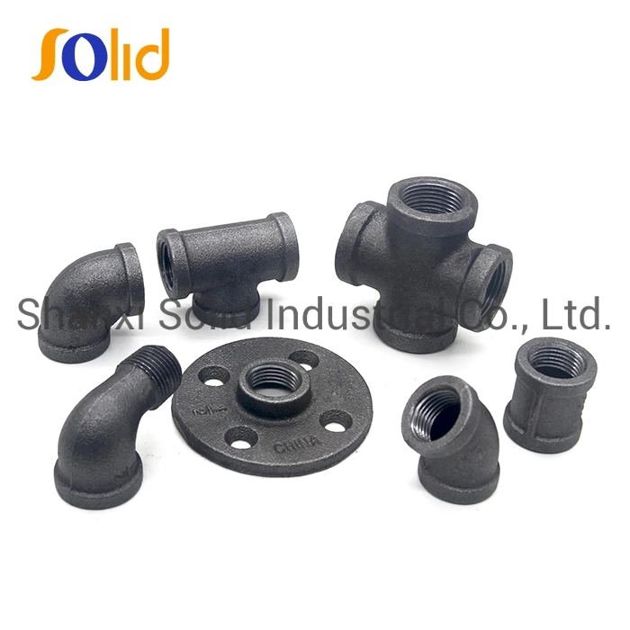 Galvanized Black Malleable Iron Pipe Fitting Malleable Iron 90 Degree Elbow