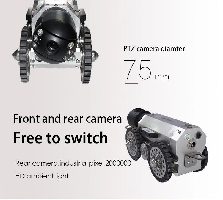 Industrial Pipe Inspection Camera with CCTV Crawler Technology