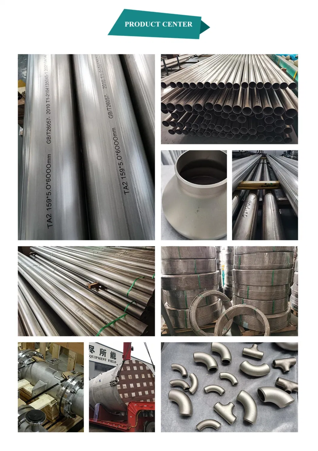 Small Size Large Size Titanium and Titanium Alloy Welded Tube Welding Pipe