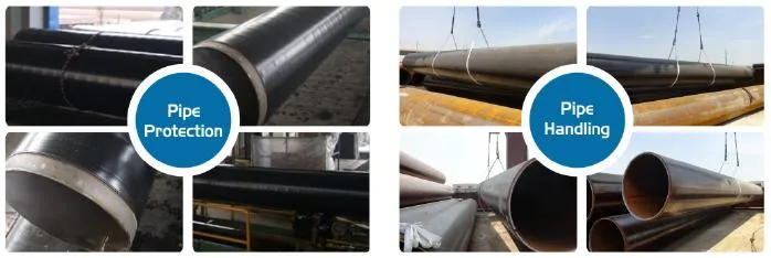 Jcoe LSAW Steel Pipe with Fbe/ 3lpe Ect Anticorrosion Surface for Under Water Pipeline Building