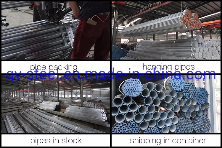 Factory Direct Sale Pre Galvanised Steel Gp Hollow Section Gi Pipe Square