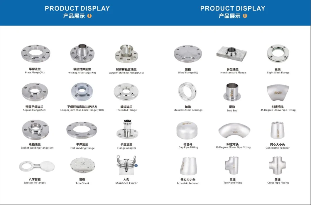 JIS ASME En1092 DIN GOST BS B16.5 ANSI Uni SABS SS304 316L Stainless Steel Forged Slip on Flange