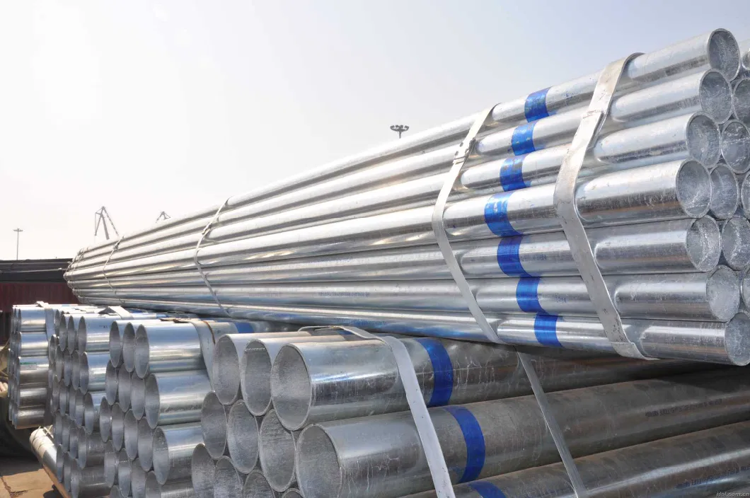 Manufacturer Hot DIP Q195 Q235 A53 A333 A106 St45 Sch40 DN15 En10219 En10210 Gi Construction Scaffolding Round Galvanized Steel Pipe