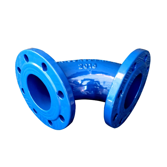 China Epoxy Coated Ductile Cast Iron Flanged Pipe Fitting Manufacturer