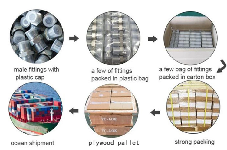 Stainless Steel Female NPT Run Tee Tube Fittings Adapters