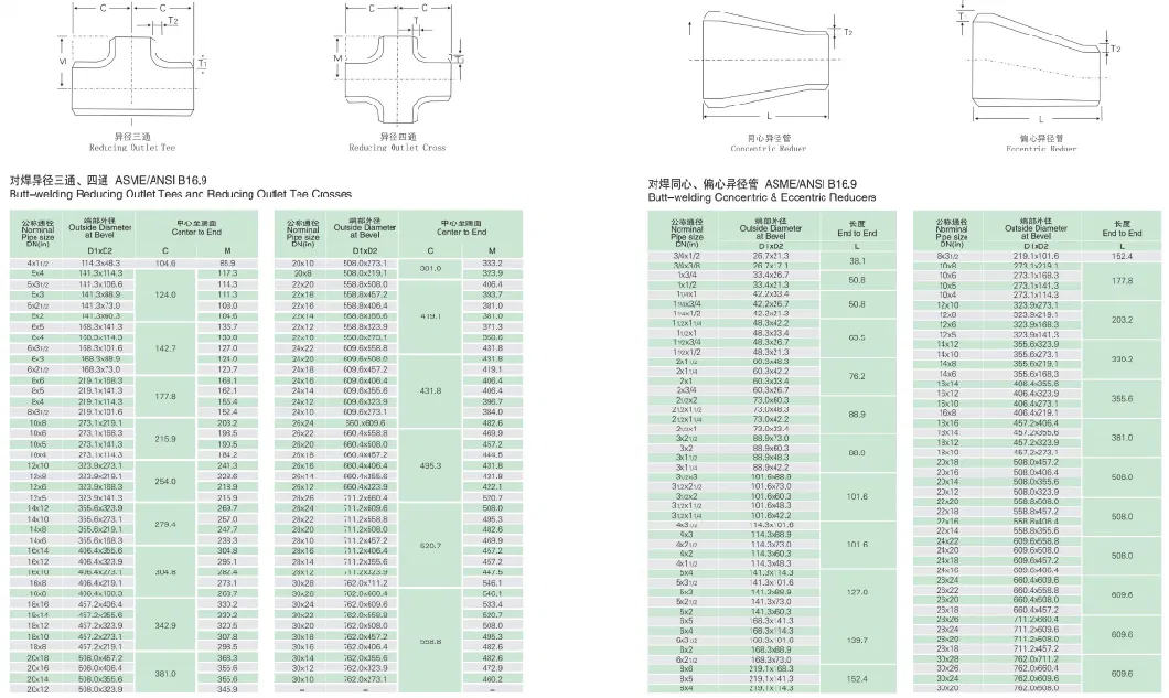 Fittings Eccentric Reducer Sanitary DIN Stainless Steel 304 316L Welded Eccentric Reducer Pipe Fitting Reducer