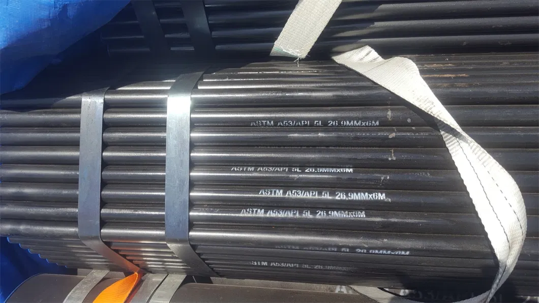 ASTM A106 Gr. B Sch 40 80 160 Carbon Steel Seamless Tube ASME B36.10 PE Coated or Black Painted Smls Steel Pipe