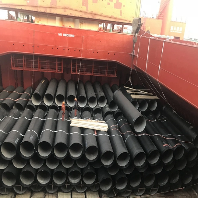 New Arrival Black Ductile Iron Pipe Cast Iron Di Pipe, 300mm, K7 K8 K9, Cement Coating Thickness, PCI Pipe