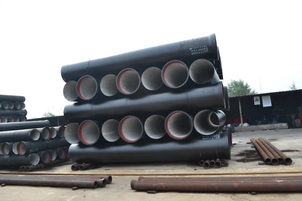 New Arrival Black Ductile Iron Pipe Cast Iron Di Pipe, 300mm, K7 K8 K9, Cement Coating Thickness, PCI Pipe