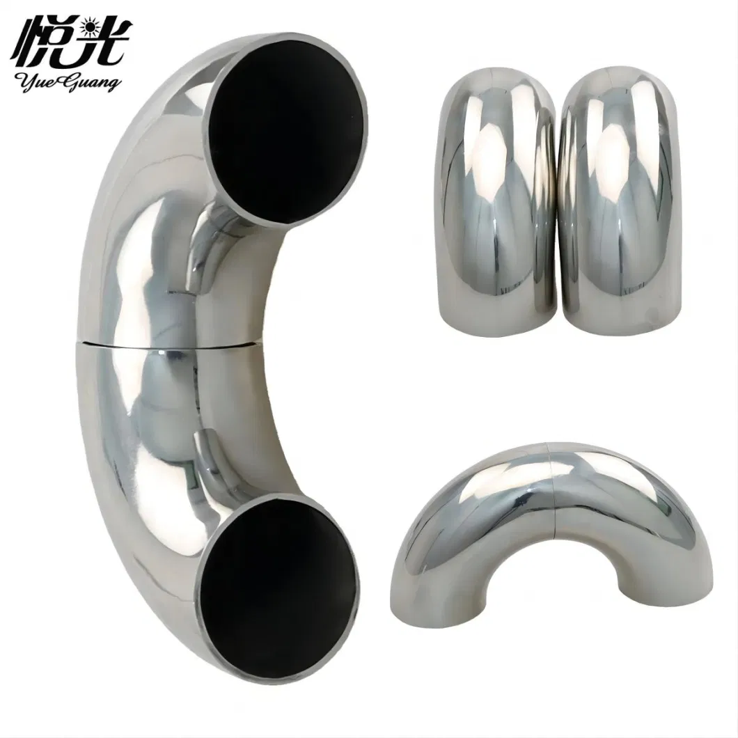 Stainless Steel 304 316L Pipe Fittings 90-or 45-Degree Butt Welding Elbows for Construction