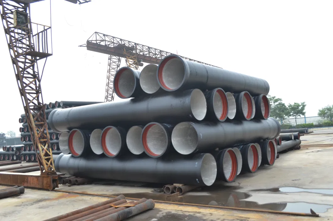 New Arrival Black Ductile Iron Pipe Cast Iron Di Pipe, 300mm, K7 K8 K9, Cement Coating Thickness, PCI Pipe