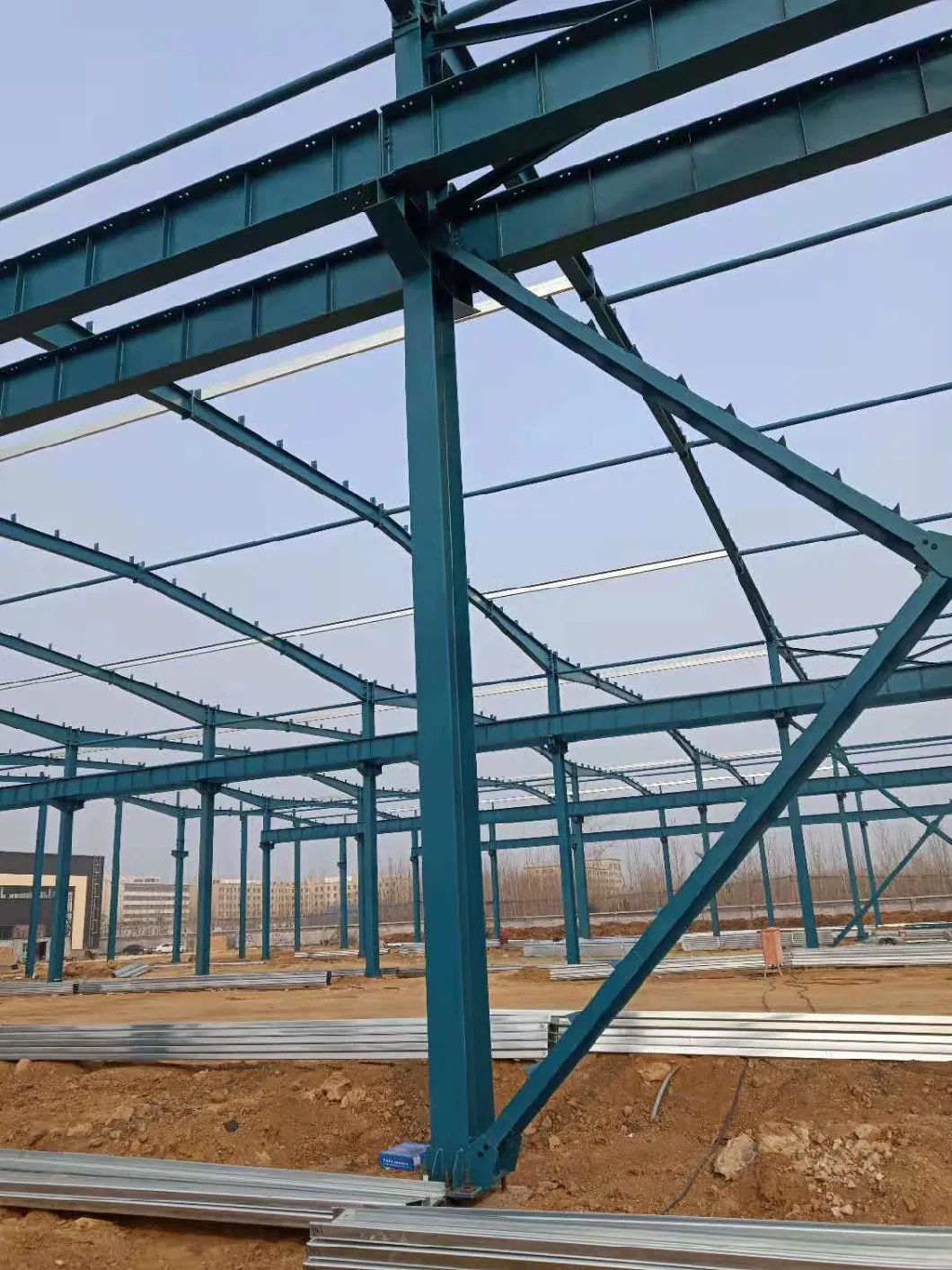 Prefabricated Long-Span Independent Steel Structure Pipe Truss Cooling Coal Storage Shed