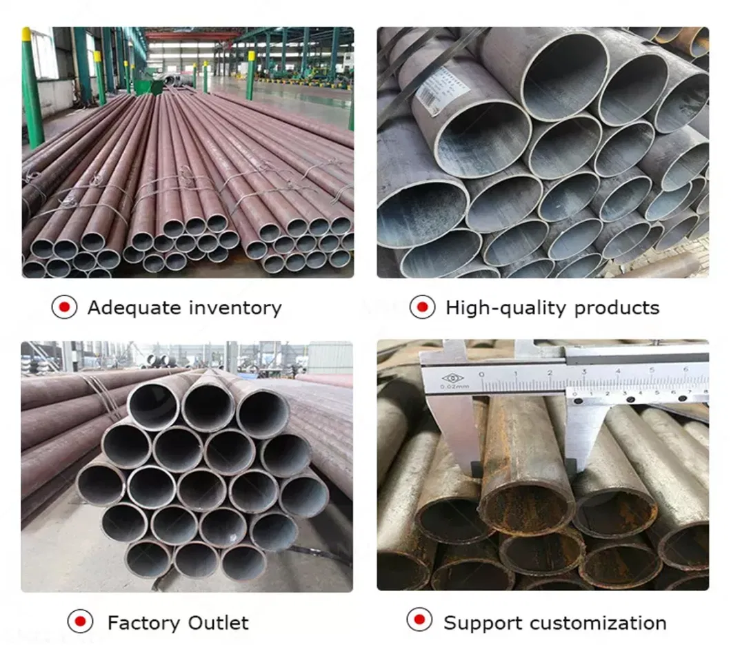 Cold Hot Rolled Straight Seam Welded Tube St372 A36 ERW Steel Pipe