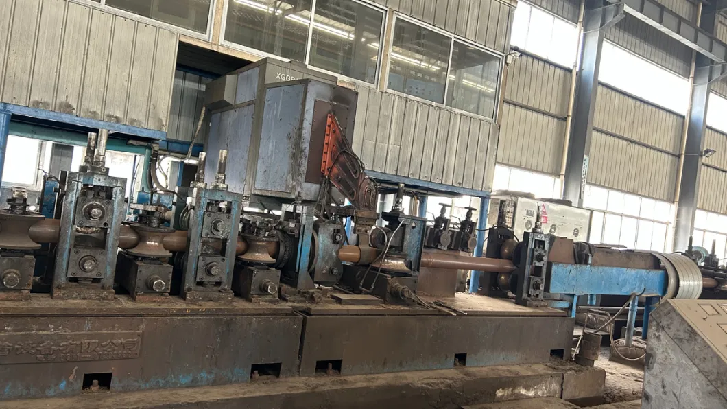 Used Steel Galvanized High Frequency Longitudinal Seam 114 Enlarged to 140 Tube Mill Line