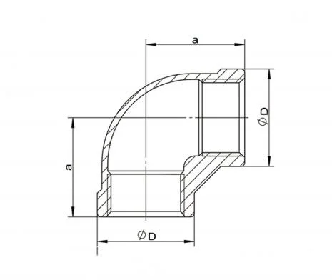 Stainless Steel Elbow 90 Degree FF