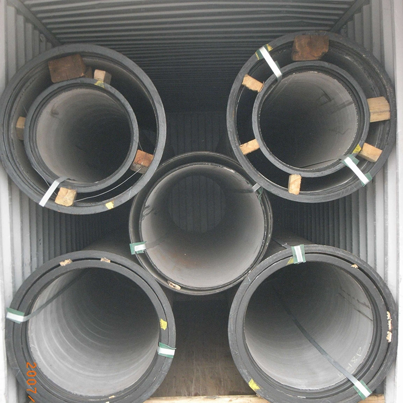 New Arrival Black Ductile Iron Pipe Cast Iron Di Pipe, 300mm, K7 K8 K9, Cement Coating Thickness, PCI Pipe