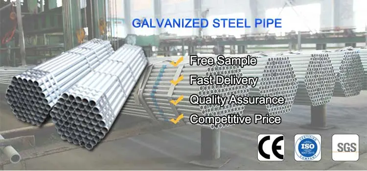 ASTM A53 Zinc Coated Q195 Q235 Q345 Hot Dipped Galvanized Steel Tube Hollow Section Rectangular