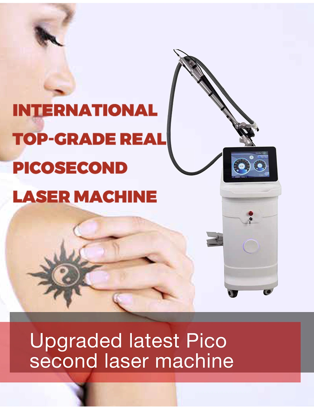 CE Skin Rejuvenation Pico Q-Switch ND YAG Laser Tattoo Removal for Sale