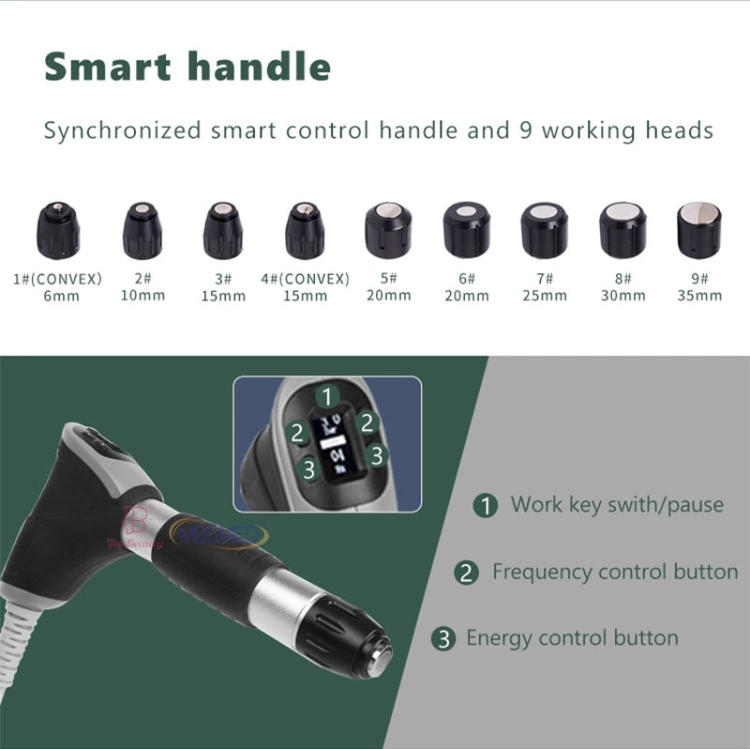 Shockwave Therapy Eswt Ondas De Choqu Machine for Back Bone Pain