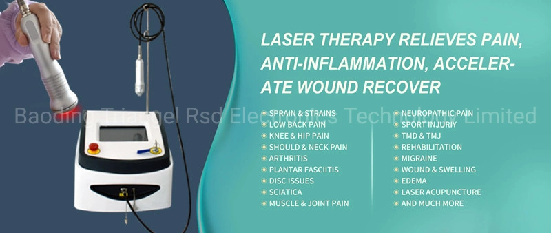 High Quality Medical Diode Laser Machine for Neck Leg Foot Pain Relief Physiotherapy Physical Therapy Laser Treatment