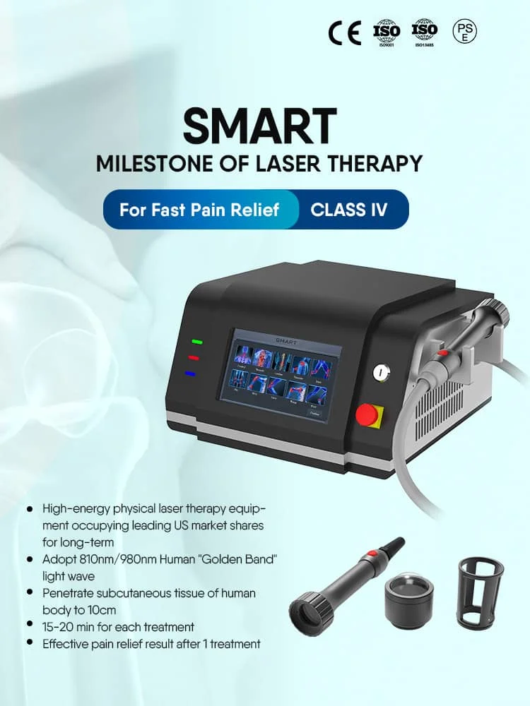 Professional Physiotherapy Equipment Class 4 High Power Medical Laser Pain Relief Device