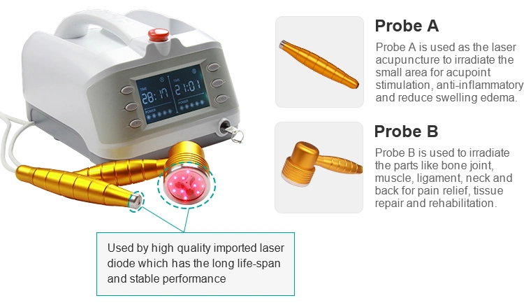 Portable Cold Medical Laser for Pain Therapy with CE Certification