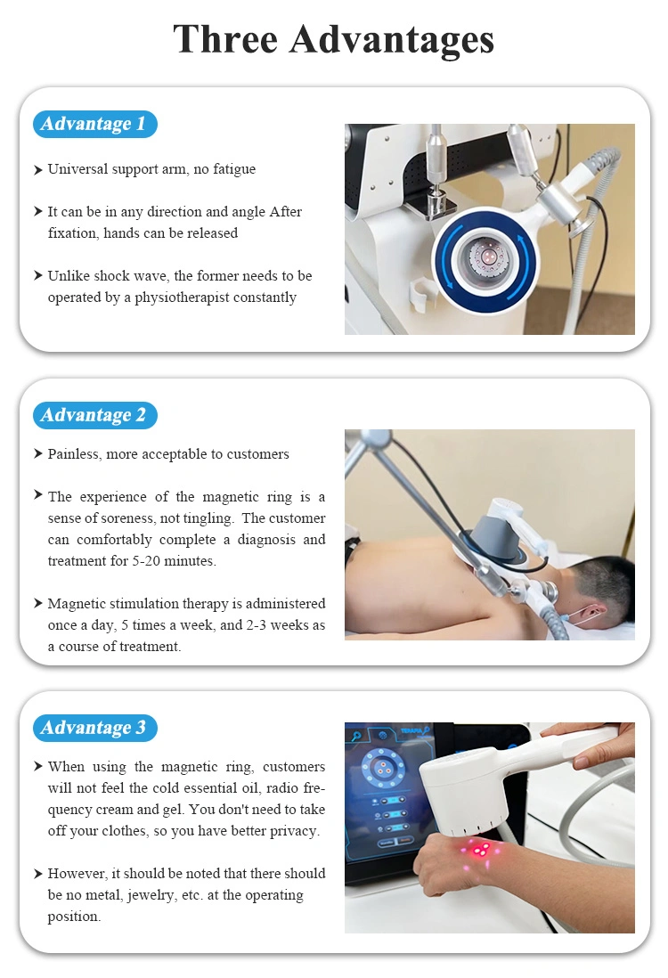 Best Quality Acute Chronic Pain Removal Physical Therapy Magnetic Therapy Device Combined with Laser for Pain Relief