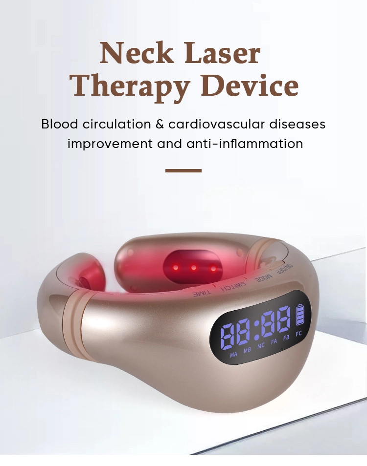 650nm Lllt Neck Laser Therapy Device for Hypertension and Hyperlipidemia