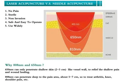 808nm and 650nm Medical Laser Cold Products for Treating Pain Knee Pain Laser Back Pain Equipment