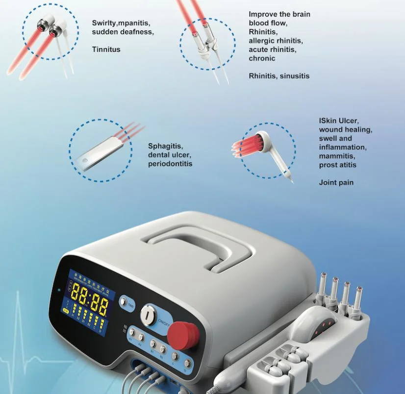 650nm and 810nm Cold Laser Pain Relief Equipment Multifunction Laser Instrument for Sports Injures Rehabilitation