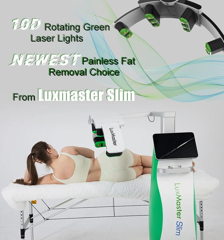 532nm Laser Luxmaster Beauty Machine Green Light Laser Cold Laser Therapy for Weight Loss Low Level Laser Therapy 10 D Low Level Laser Therapy