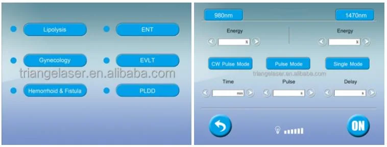 Diode Laser 1470nm 980nm Hemorrhoids Treatment Device Surgery Hemorrhoidectomy Device with CE