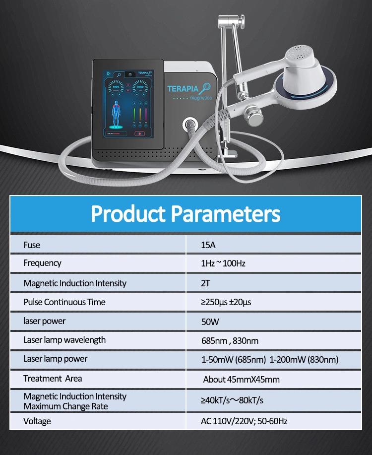 Best Quality Acute Chronic Pain Removal Physical Therapy Magnetic Therapy Device Combined with Laser for Pain Relief