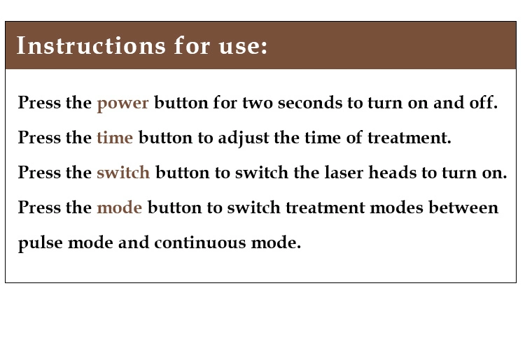 650nm Lllt Neck Laser Therapy Device for Hypertension and Hyperlipidemia