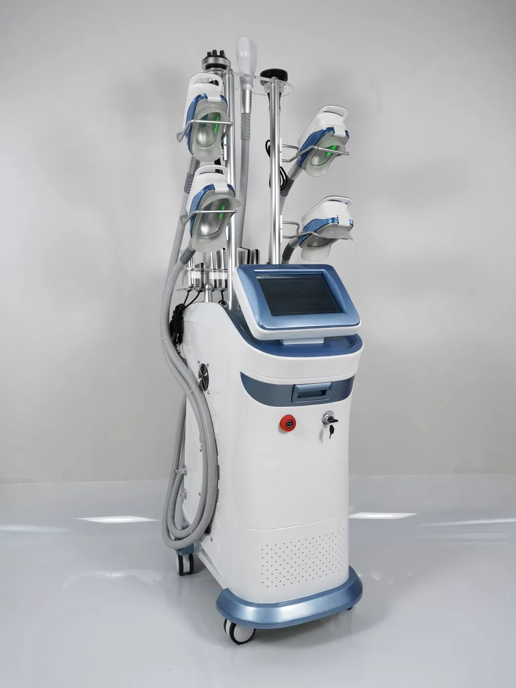 4 Cryo Handles Work Together 360 Cooling Cryolipolysis Cold Body Slimming Cavitation RF Lipo Laser Liposuction